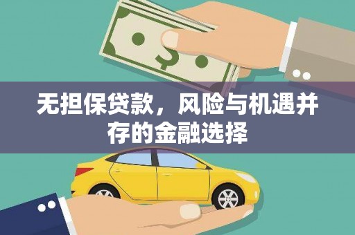 黄骅无担保贷款，风险与机遇并存的金融选择