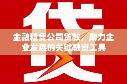 武鸣金融租赁公司贷款，助力企业发展的关键融资工具