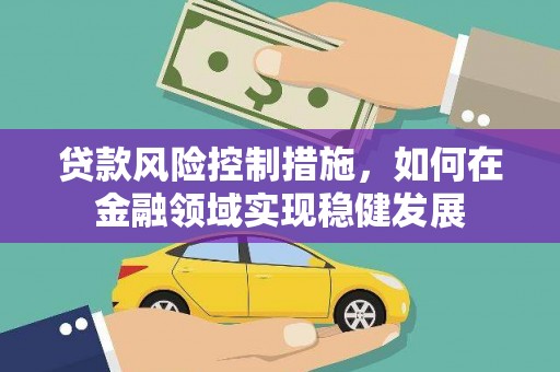 西吉贷款风险控制措施，如何在金融领域实现稳健发展