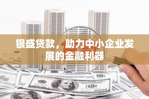 朱家尖银盛贷款，助力中小企业发展的金融利器