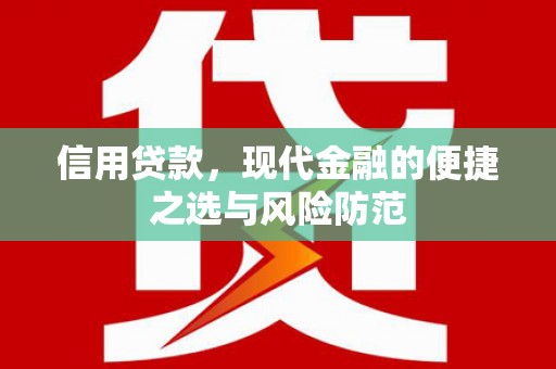 岚皋信用贷款，现代金融的便捷之选与风险防范
