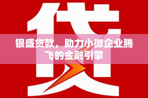 驿城银盛贷款，助力小微企业腾飞的金融引擎