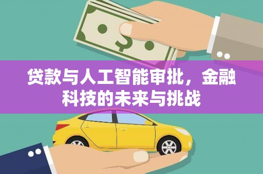 颍上贷款与人工智能审批，金融科技的未来与挑战