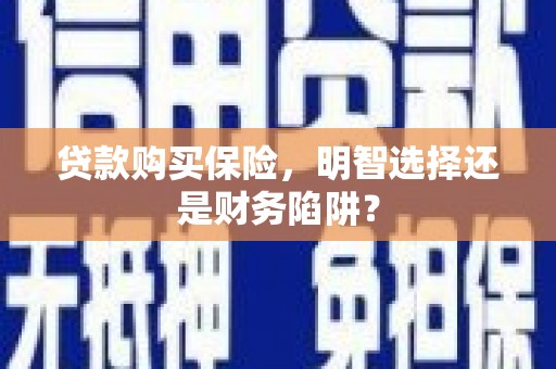 遂溪贷款购买保险，明智选择还是财务陷阱？